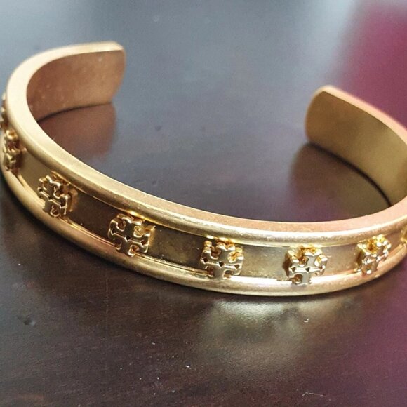 Tory Burch Bangle Cuff Bracelet - Picture 2 of 9